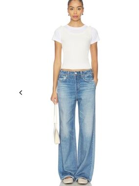 rag & bone Miramar Fleece Wide Leg Jeans